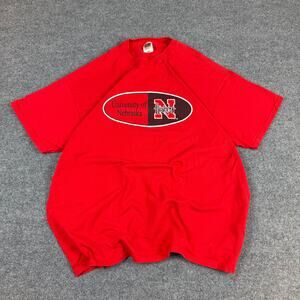 Vintage 00s University of Nebraska Huskers red classic T-shirt mens 2XL